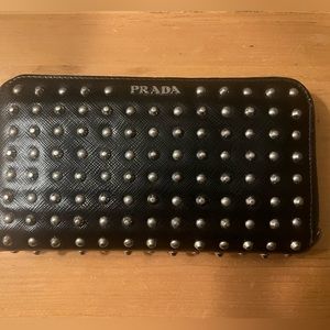 Authentic Prada spike wallet